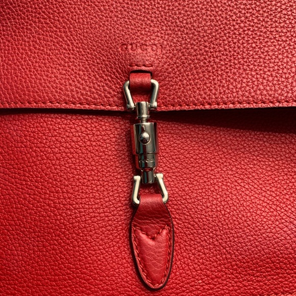 Gucci Jackie Soft Convertible Mini Bag Red - Picture 6 of 14